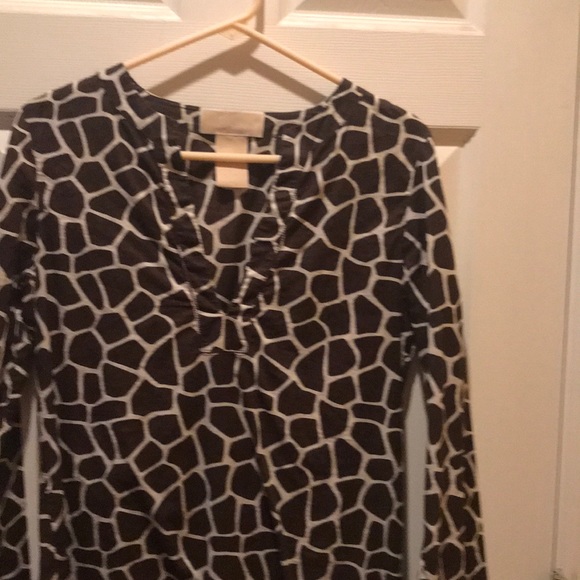Giraffe print Michael Kors shirt - Picture 1 of 2